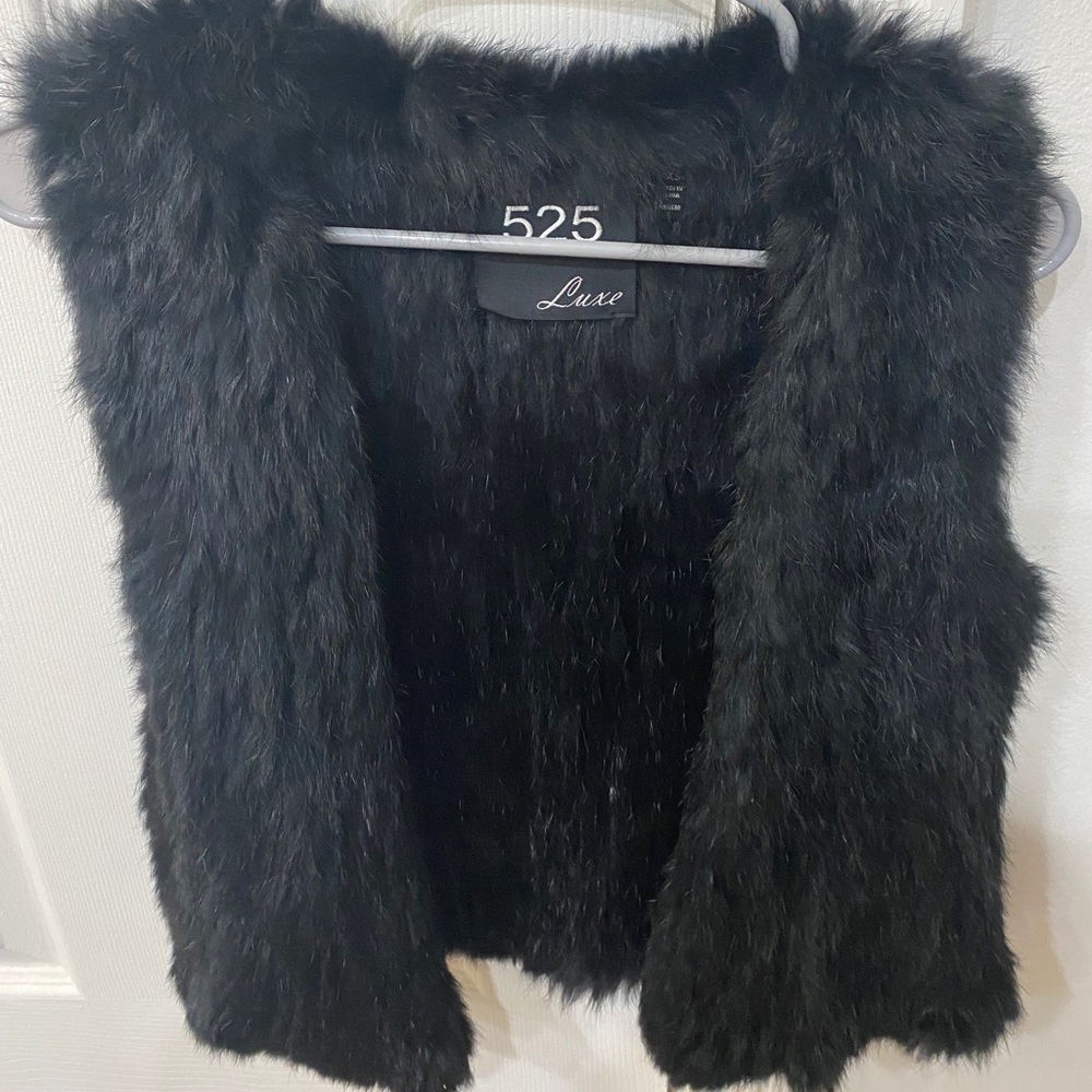525 America rabbit fur vest